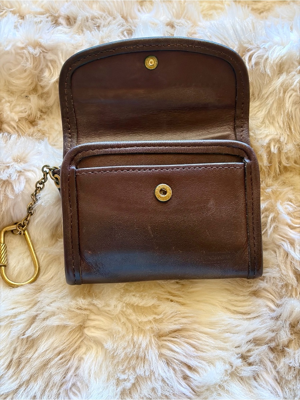 Vintage Coach Multifunction Wallet Mahogany Brown Leather - Picture 6 of 16